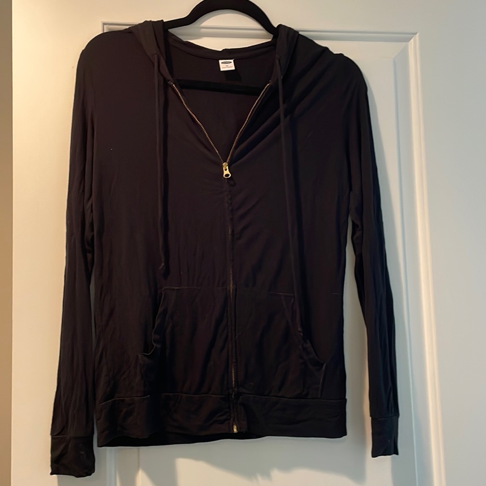 Black Zip Up Sweatshirt
